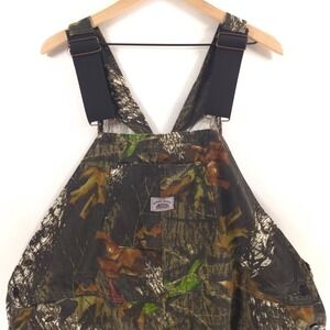 Round House Mens Overalls Mossy Oak Camo Bibs 2XL Camouflage Hunting Workwear